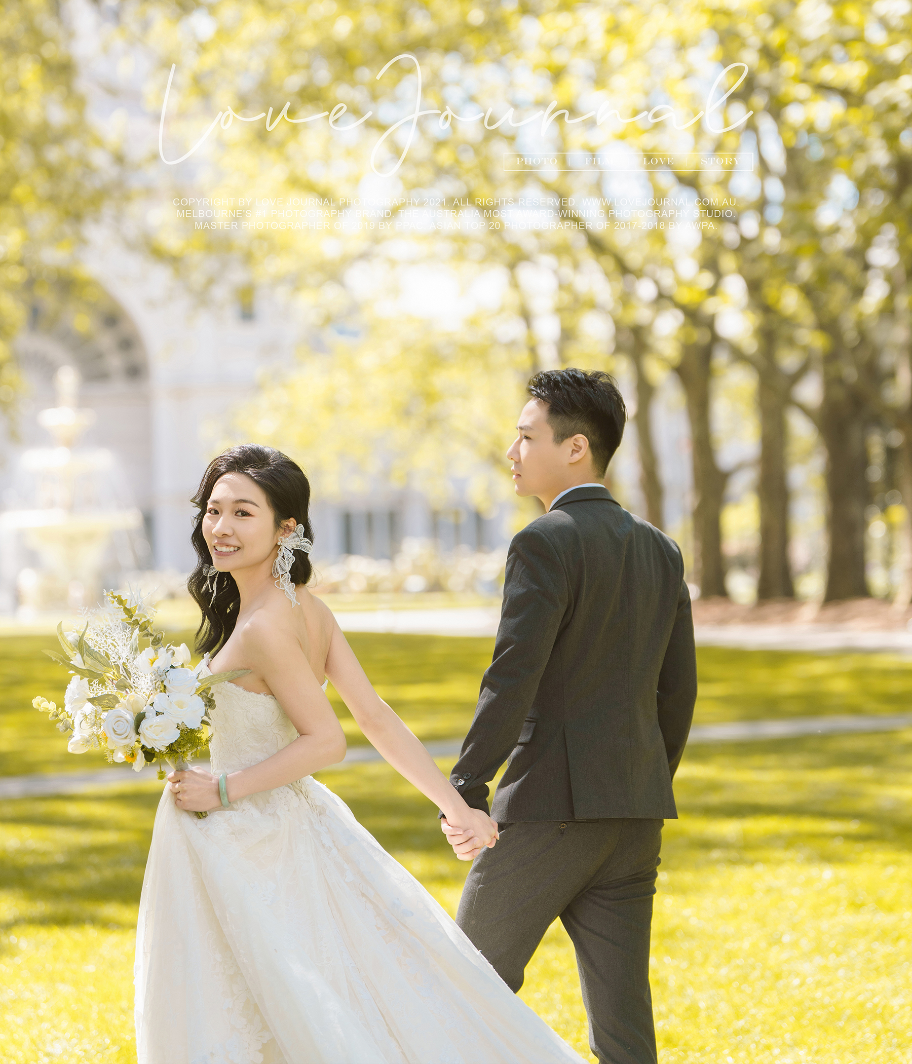 Melbourne Carlton Garden Pre-Wedding Photography