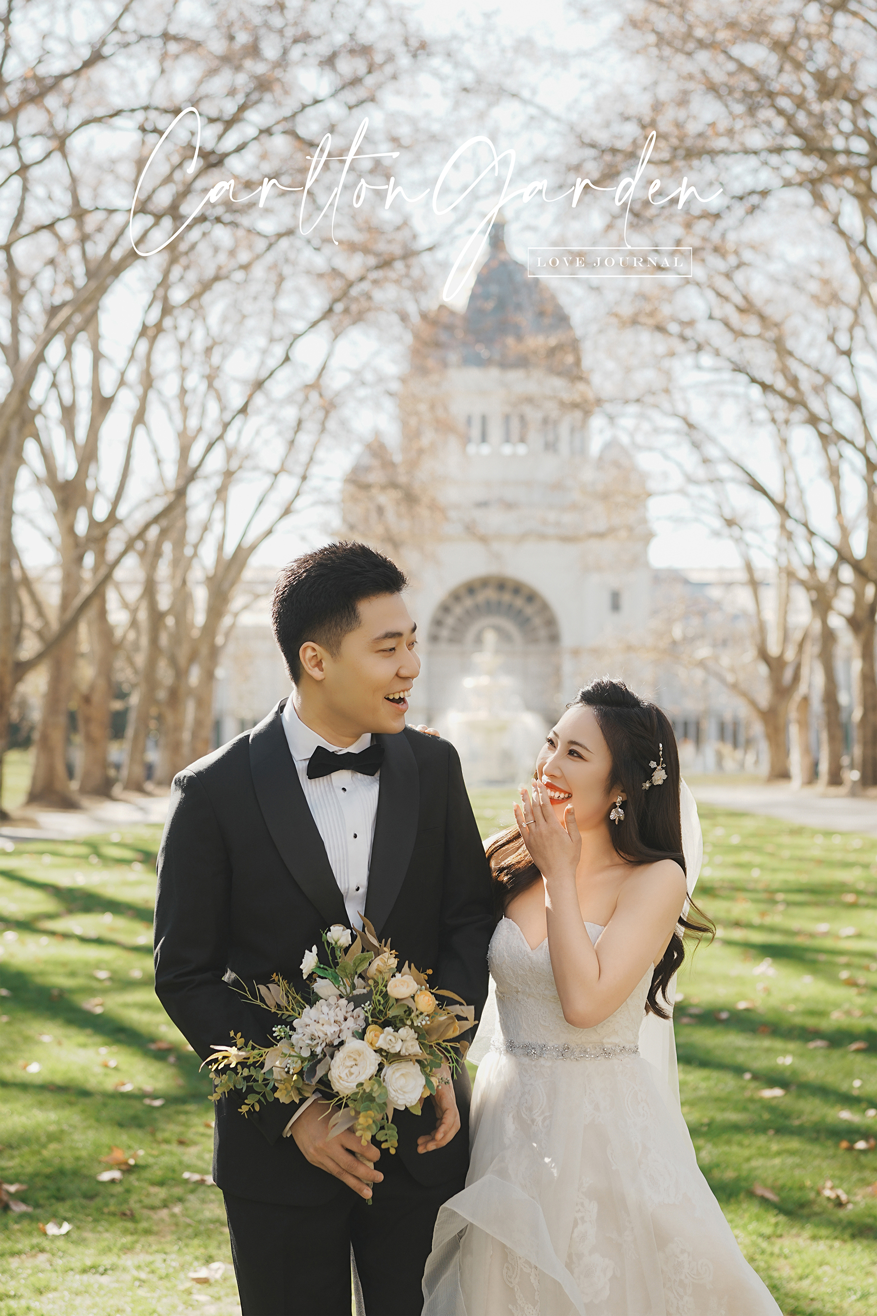 Melbourne Carlton Garden Pre-Wedding Photography