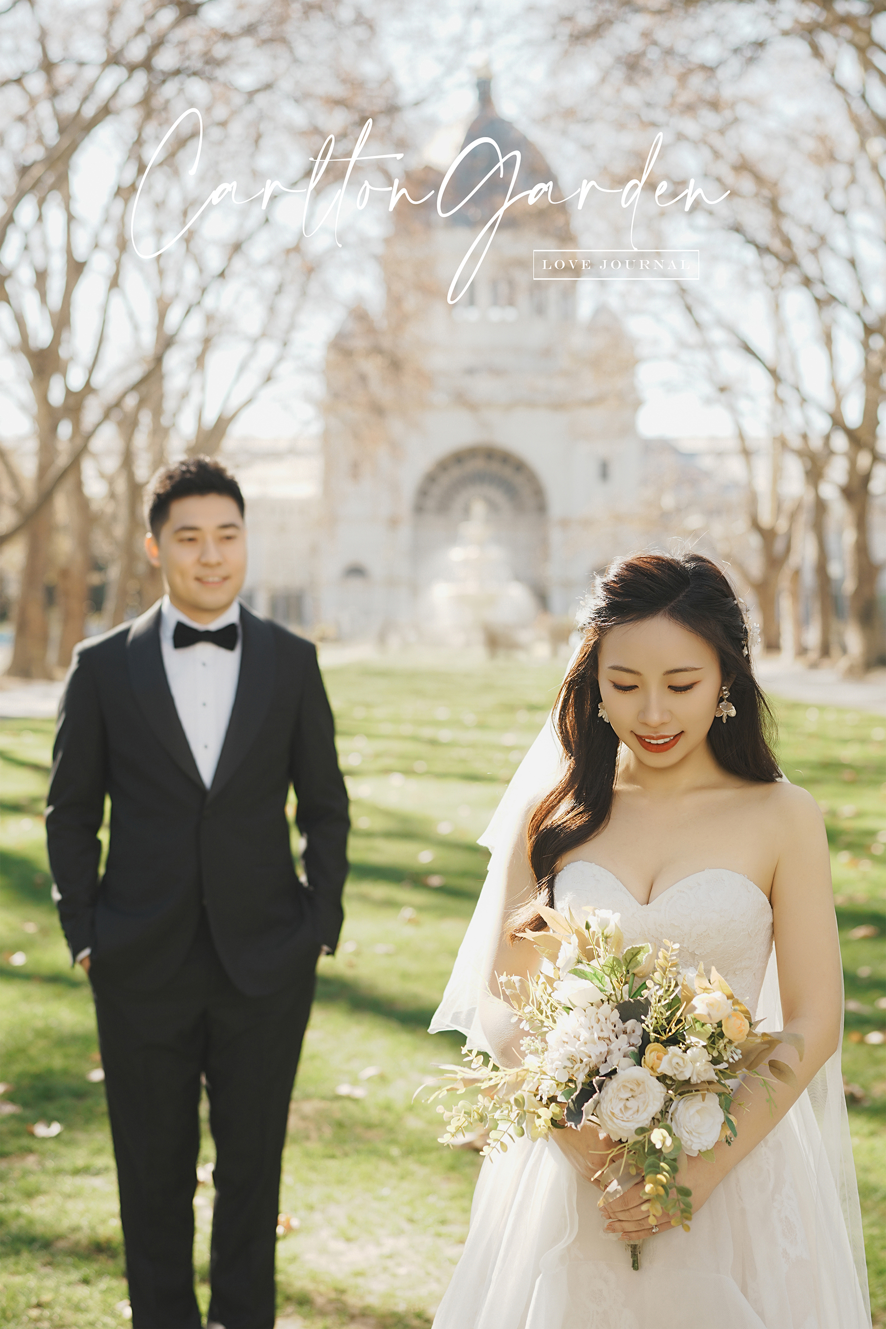 Melbourne Carlton Garden Pre-Wedding Photography