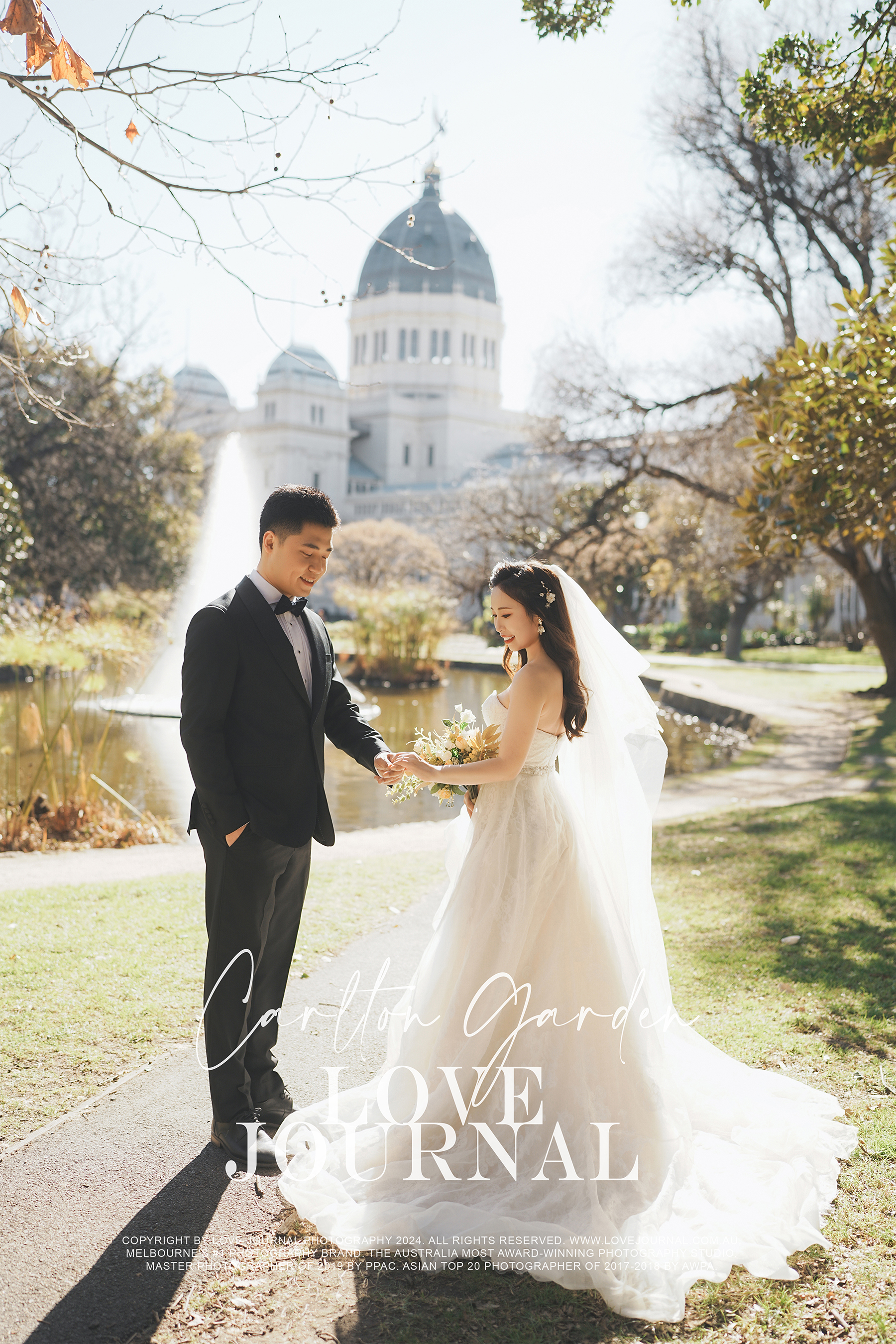 Melbourne Carlton Garden Pre-Wedding Photography