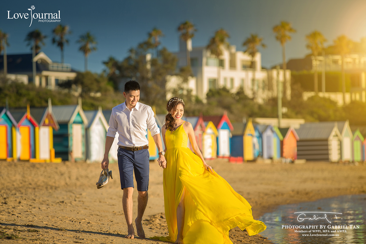 彩虹小屋Brighton Beach婚纱摄影