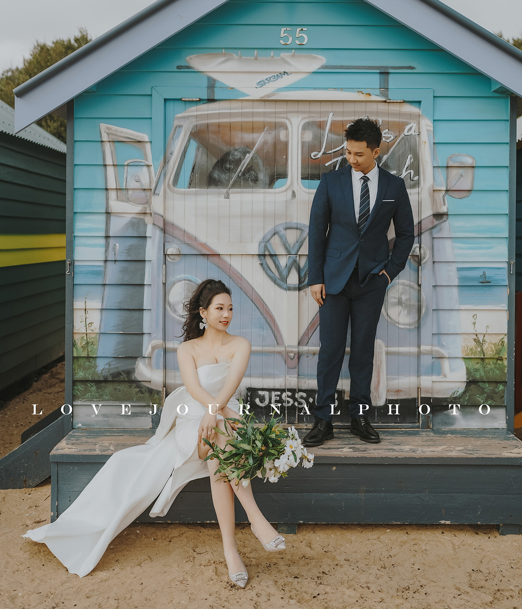 彩虹小屋Brighton Beach婚纱摄影