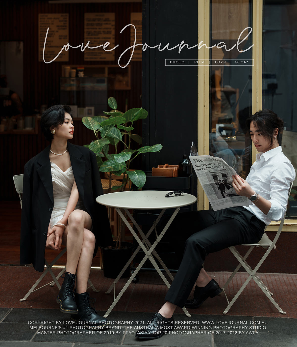 Melbourne Cafe Pre-Wedding Photography