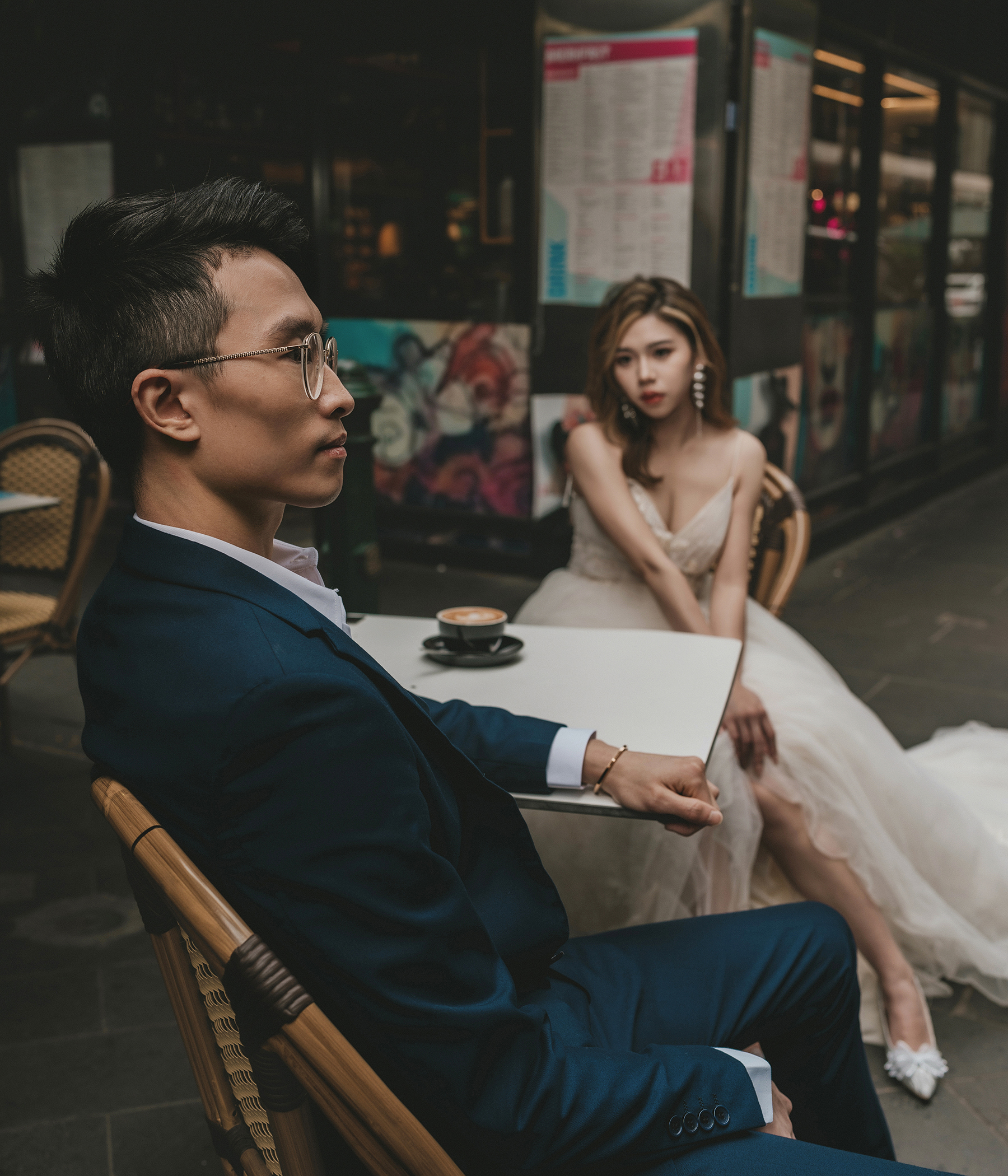Melbourne Cafe Pre-Wedding Photography