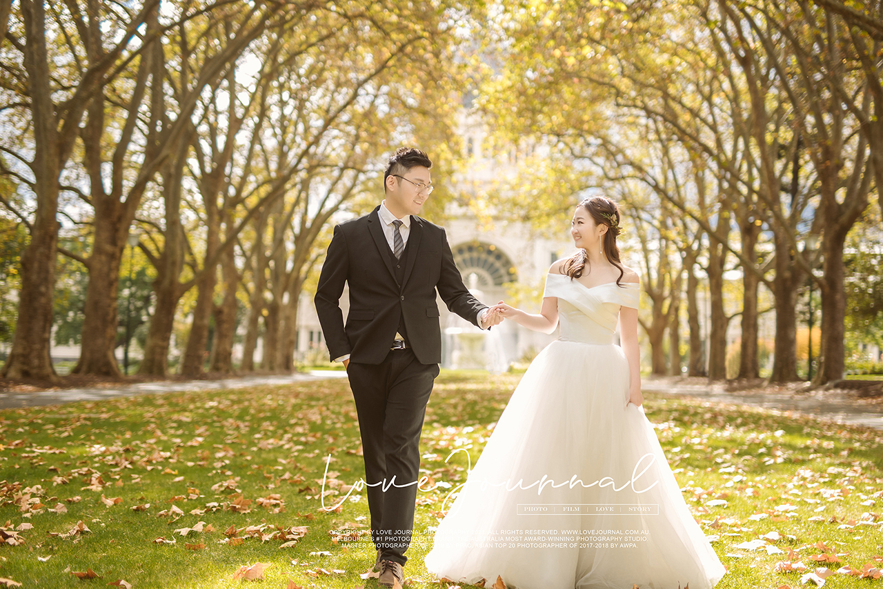 Melbourne Carlton Garden Pre-Wedding Photography