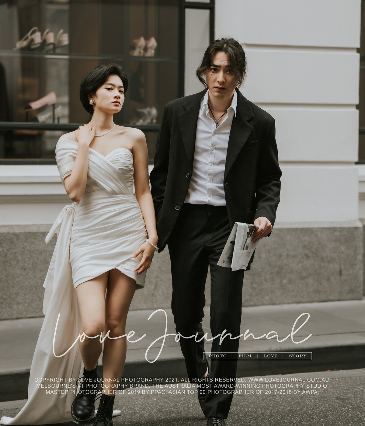 墨尔本时尚街Collins Street婚纱摄影 