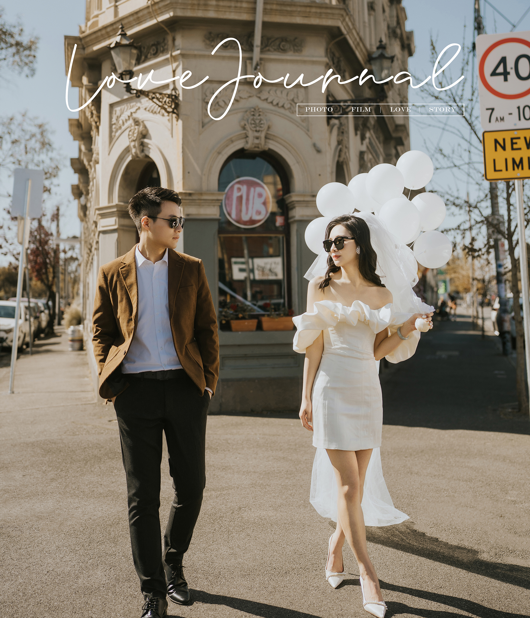 Pre-Wedding Photography at Fitzroy, 
Fitzroy Street Pre-Wedding Photography