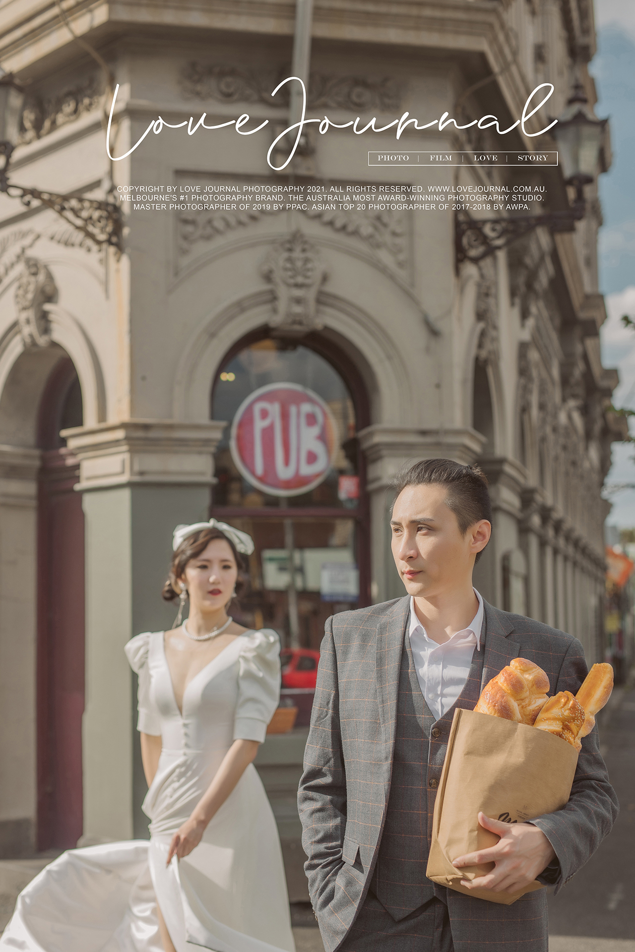 Pre-Wedding Photography at Fitzroy, 
Fitzroy Street Pre-Wedding Photography