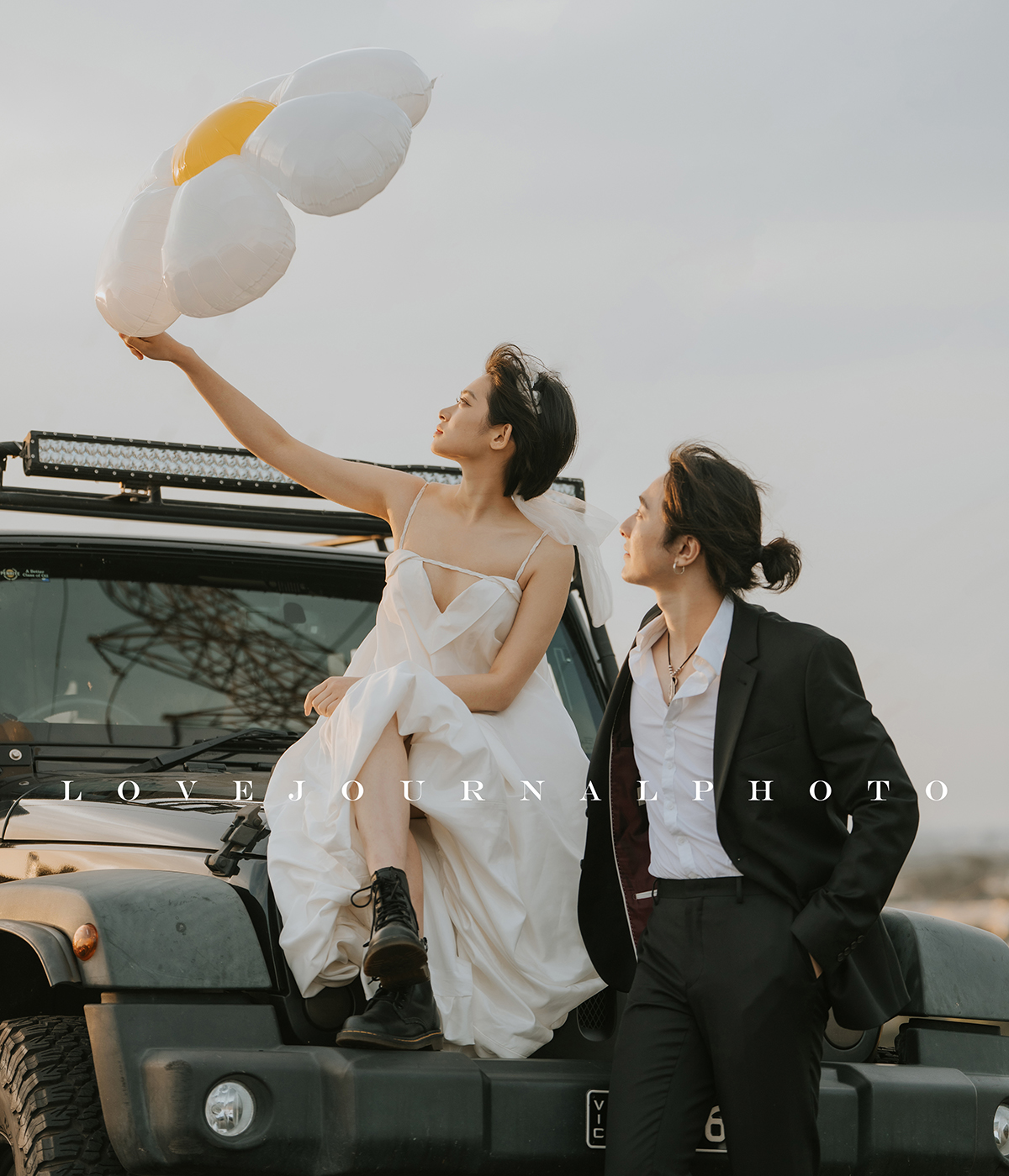 墨尔本婚纱摄影 墨尔本山顶日落婚纱摄影