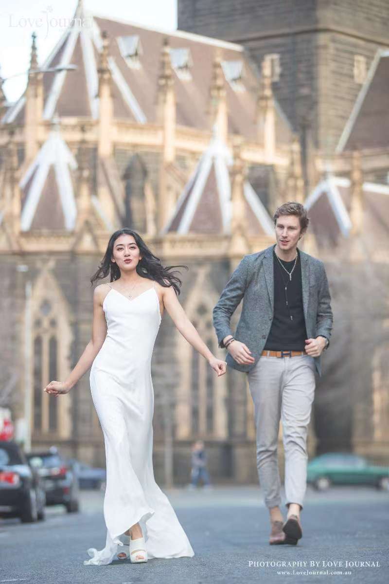 Melbourne St. Patrck Cathedral Pre-Wedding Photography