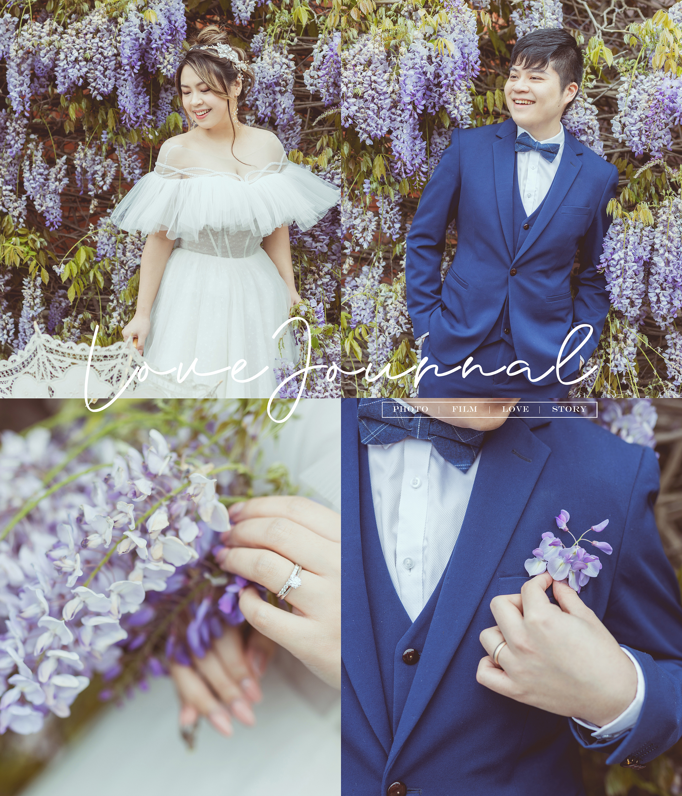 Wisteria Pre-wedding Photography