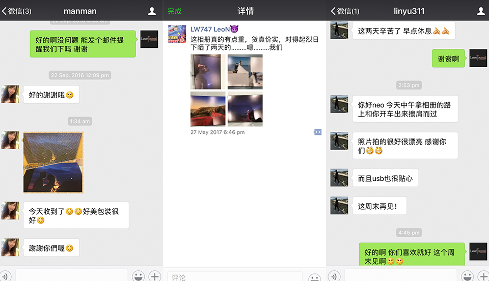 摄影客人评价
